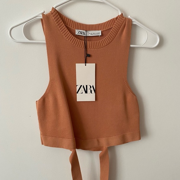 Zara Cut Out Knit Top - Picture 2 of 2